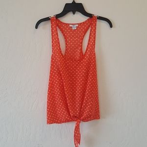 Bar III polka dot tank top